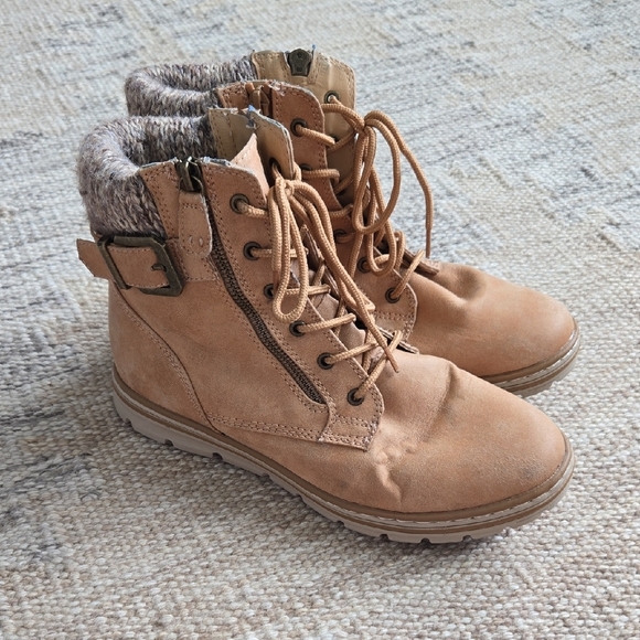 Cliffs by WHITE MOUNTAIN Tan Combat Boots - Picture 1 of 6